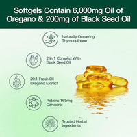 Oil Of Oregano With Black Seed Oil Soft Gels