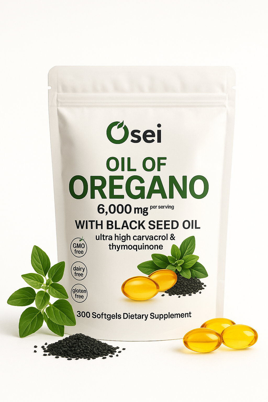 Oil Of Oregano With Black Seed Oil Soft Gels