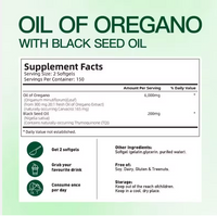 Oil Of Oregano With Black Seed Oil Soft Gels